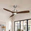 Ventilateur de plafond 52 po avec lumière pour porche de garage de patio, pales résistantes aux intempéries et débit d'air élevé, télécommande silencieuse à ventilateur à intensité variable 3CCT-1710571080-1710571085