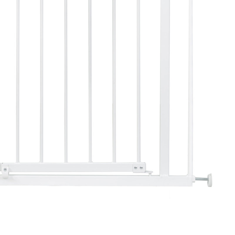 Eryca Metal Adjustable Pressure Mounted Pet Gate With Door