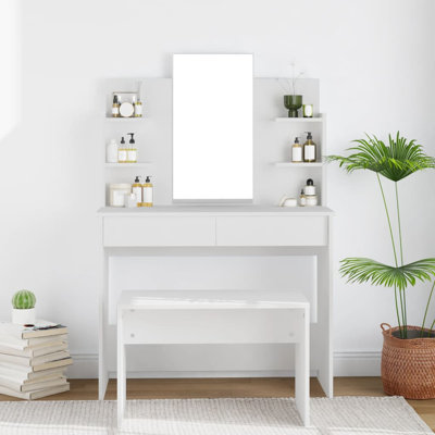 Sartell Dressing Table with Mirror