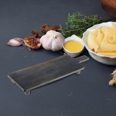 Bois d'acacia Marlee Rect. Tableau de service sur pied