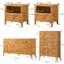 Ensemble de chambre à coucher 4 pièces avec 2 tables de chevet, commode 5 tiroirs et commode 7 tiroirs-2007015802