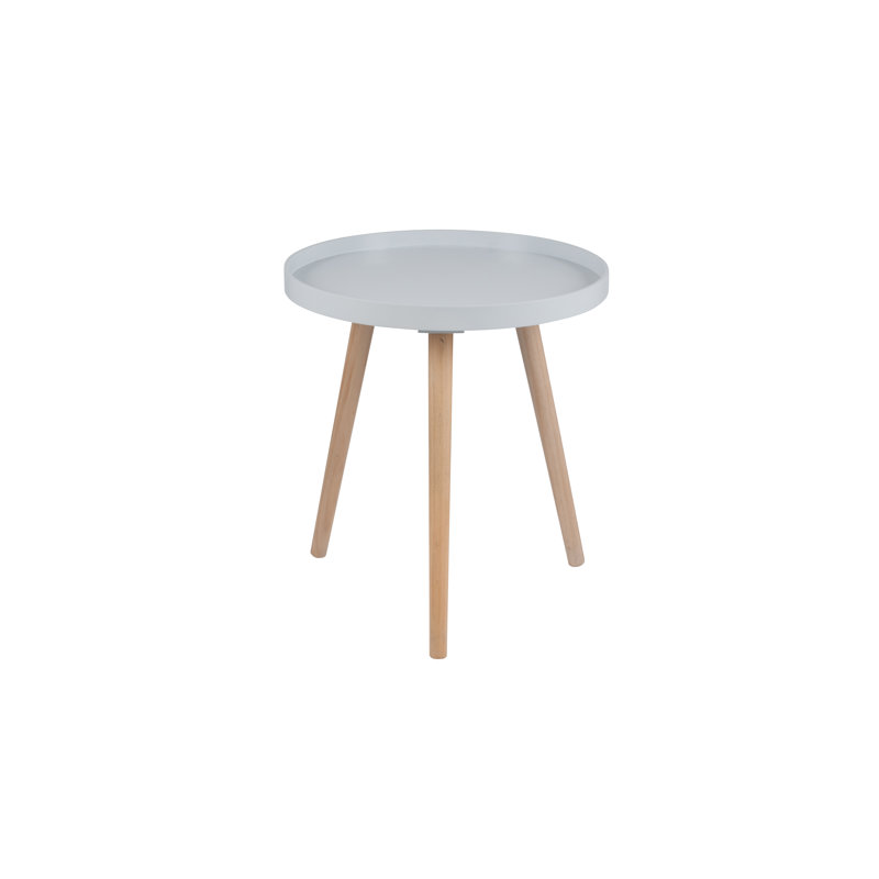 Margaux Tray Top End Table, Grey, Brown