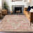 Machine Washable Indoor/Outdoor Xhevrie Terracotta Rug-1752009766