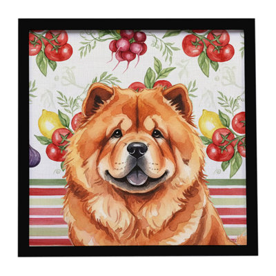 Red Chow Chow Vegetables Framed Metal Print