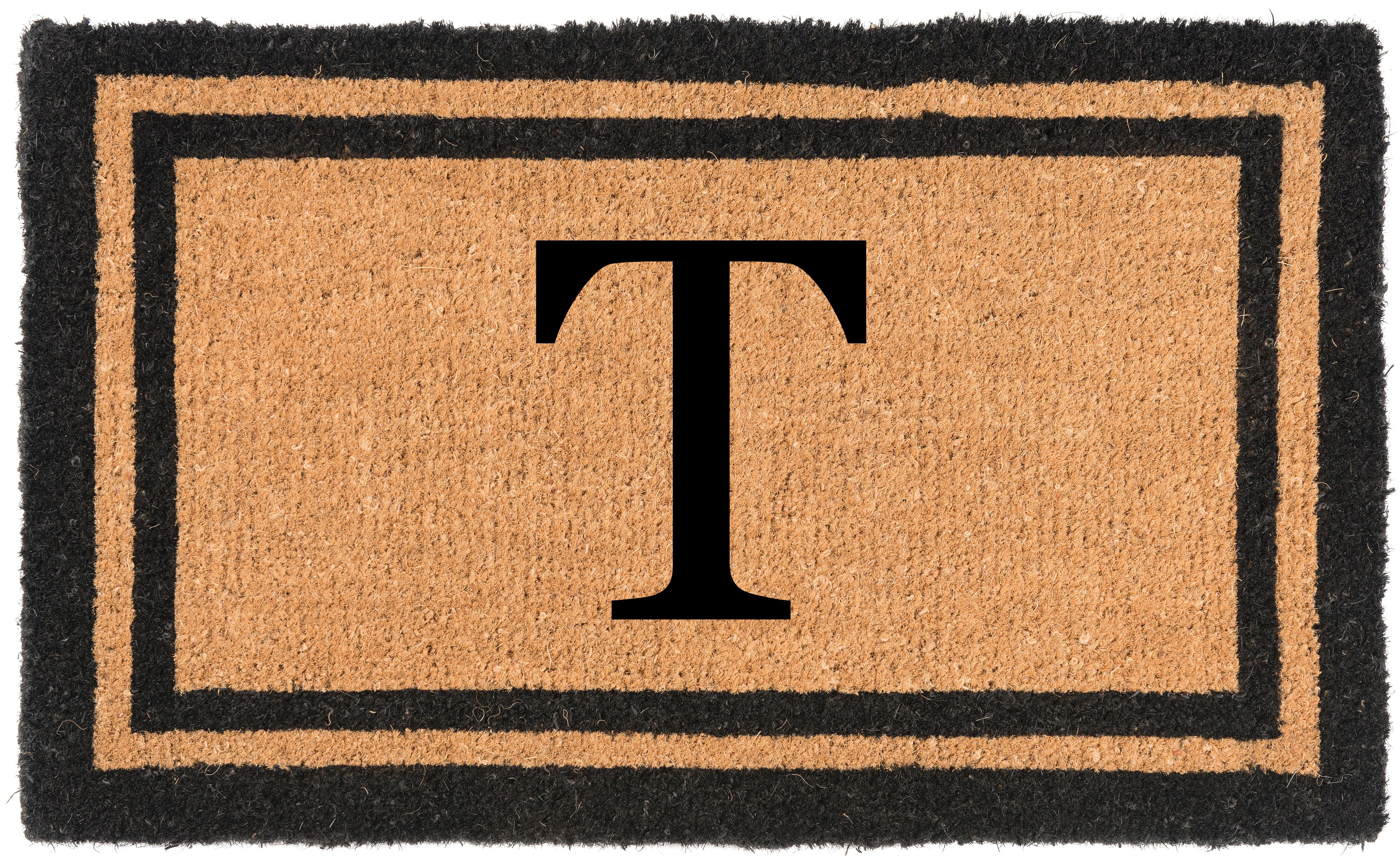 Birch Lane™ Sanka Your Own Monogrammed Welcome 36 in. x 22 in. Outdoor Door Mat & Reviews | Birch Lane
