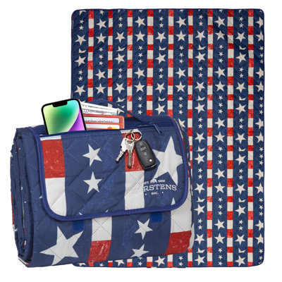 American Plaid Printed Picnic Blanket 80x60