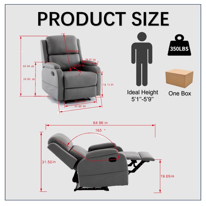 Fauteuil inclinable manuel