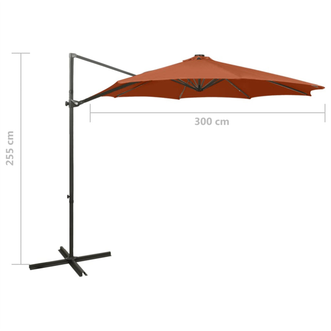 Braylen 3m Cantilever parasol with Lights