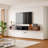 47-inch High Gloss Floating Tv Stand Wall Mounted With Storage(walnut)-1626956475