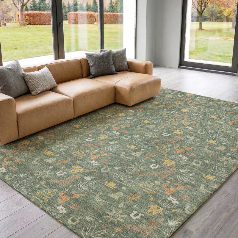 Tapis de qualité supérieure lavable à la machine Villers, Basil, 8' x 10'
