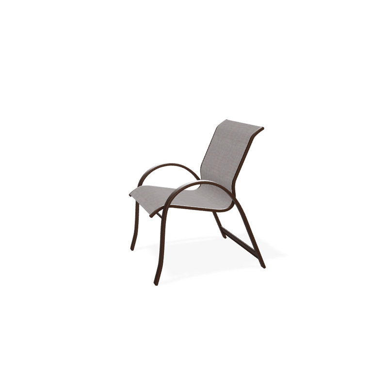 Fauteuil de salle à manger empilable Hiraku, Oursin, Kona