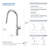 KIBI Fusion Pull Down Kitchen Faucet-93692711