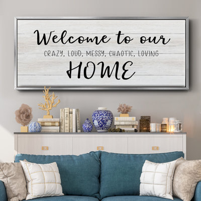 Welcome to Our Home - Toile encadrée
