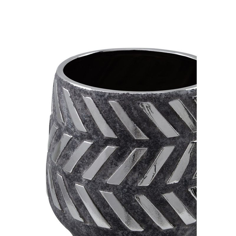 Barb Ceramic Cachepot, 20cm H x 20cm W x 20cm D