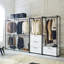 Armoire blanche - 2X plus épais, bois chauffant et tiroir en métal, durabilité, structure thermolaquée, espace de rangement très profond, eau et caractéristiques, surface anti-taches, panneau écologique E0, bordure de bordure,