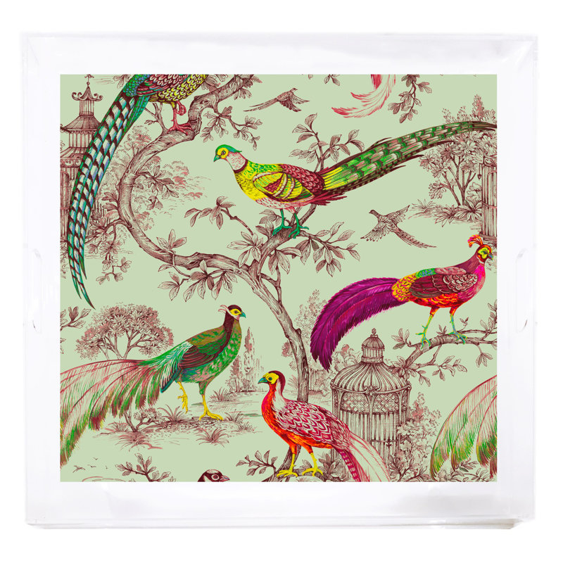 Sauvage Acrylic Square Decorative Tray, Meadow