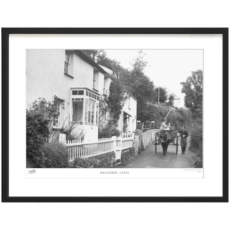 Helford, C1955 - Single Picture Frame Print, 40cm H x 50cm W x 2.3cm D