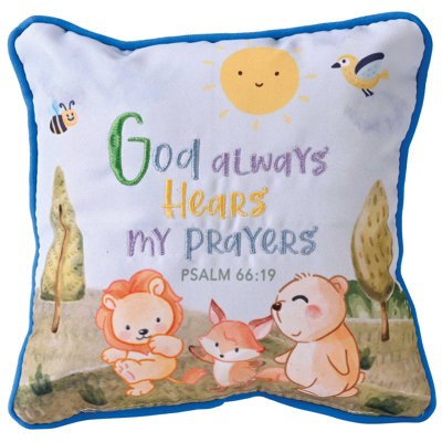 Coussin de prière «Boy God Hears My»