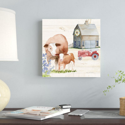 «Life on the Farm I» par Kathleen Parr McKenna, reproduction d'art sur toile tendue