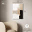 Décoration murale neutre en acrylique beige et noir III par Art Remedy, prête à être accrochée-568187245