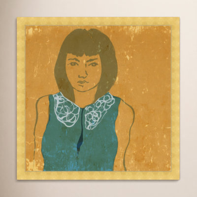 Lady in Teal Painting by Oliver Gal