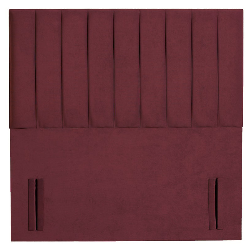 Upholstered Headboard, Burgundy, Single (3')