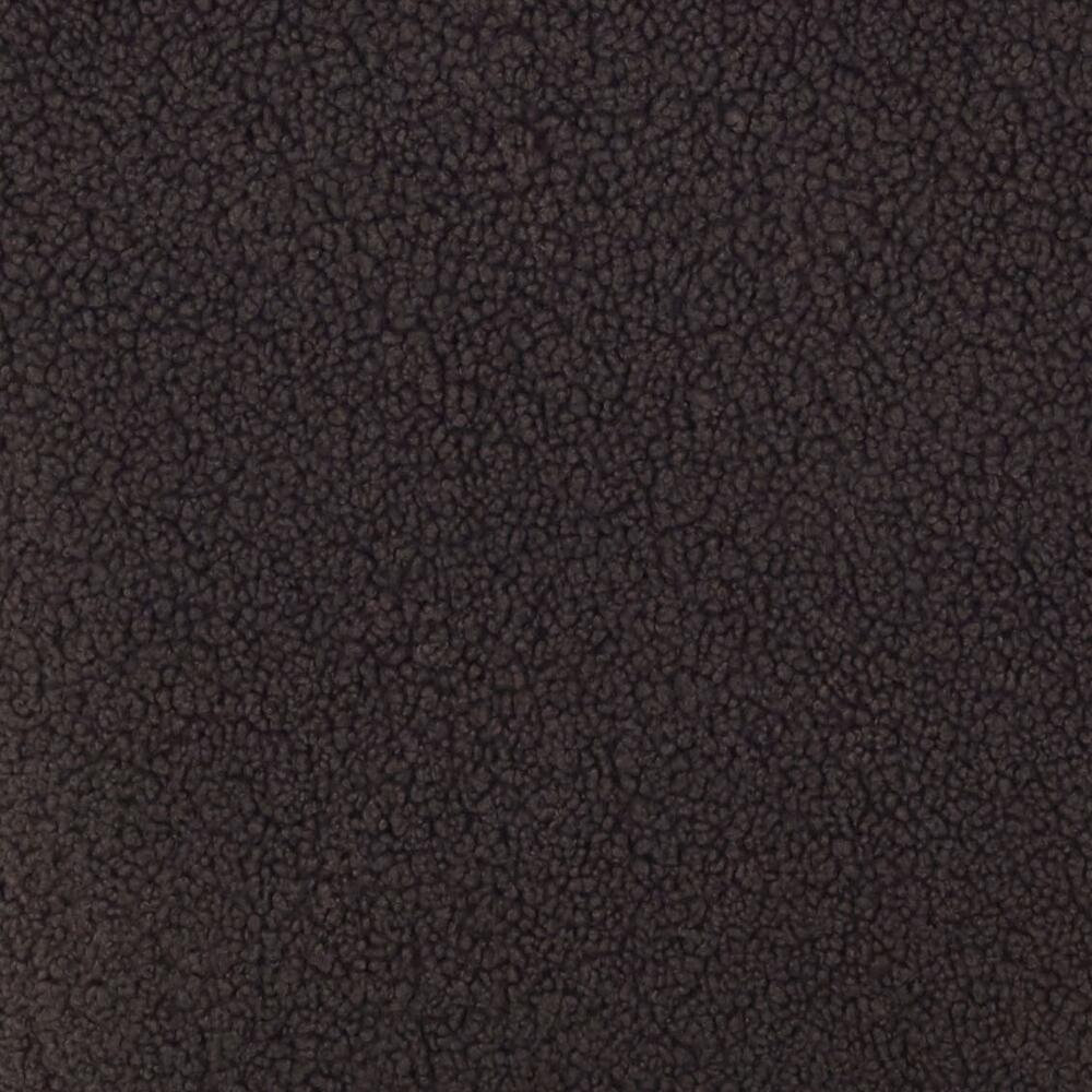 Seadrift Swivel Accent Chair, Dark Brown Faux Shearling