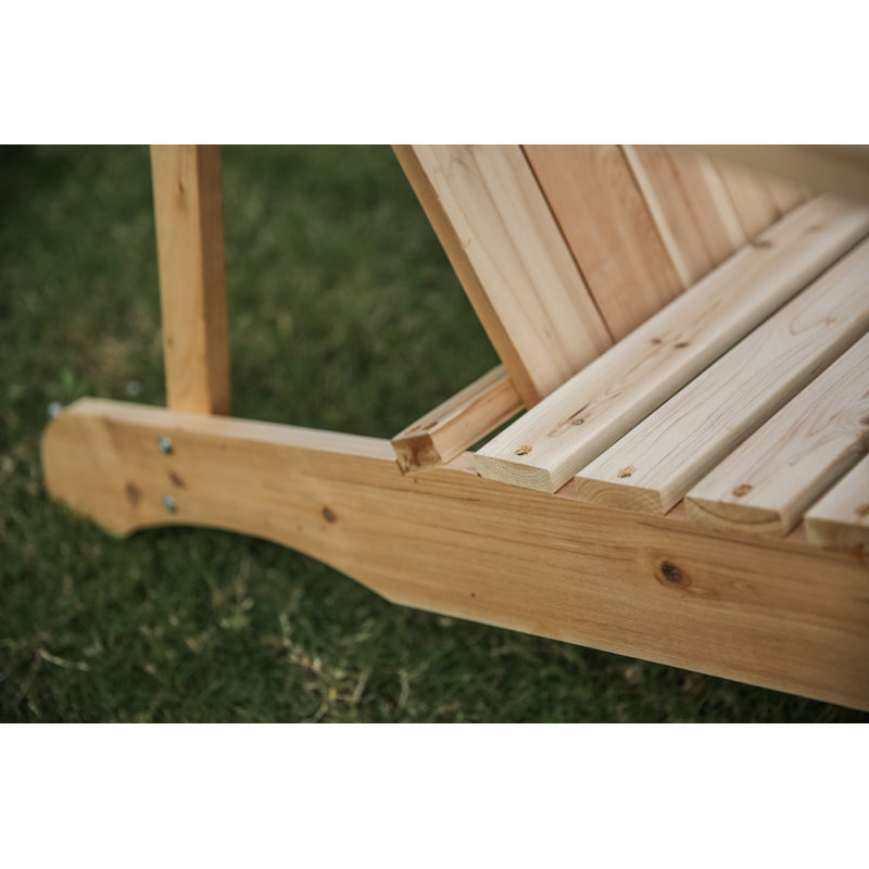 Chaise Adirondack en bois massif Stebbins