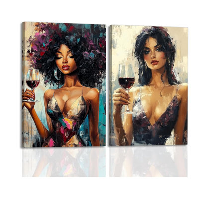 2 Piece Wrapped Canvas Wall Art