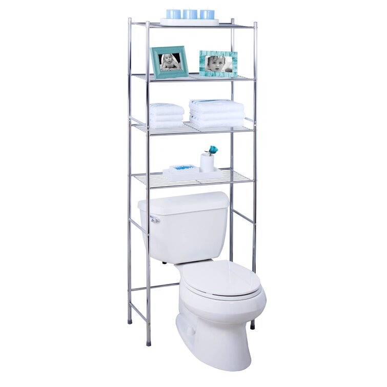 Lipkins Metal Freestanding Over-the-Toilet Storage (Set of 2) Rebrilliant