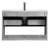 Kasper 30'' Single Bathroom Vanity with Porcelain Top-587123171