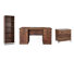 Wycombe 3 Piece Executive Desk Office Set with Bookcase
