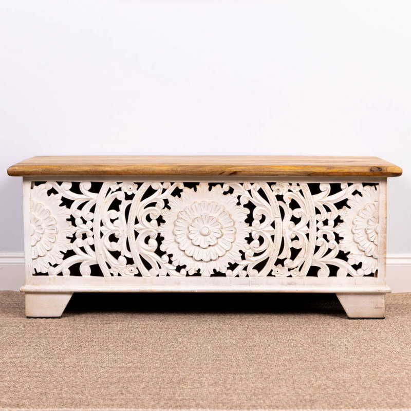 Kyrstle Solid Wood Storage Bench