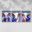 Colourful Bovine  Series  CXI  -Set Of 3 Framed Giclee Prints -Ready to Hang-107258113-107258111