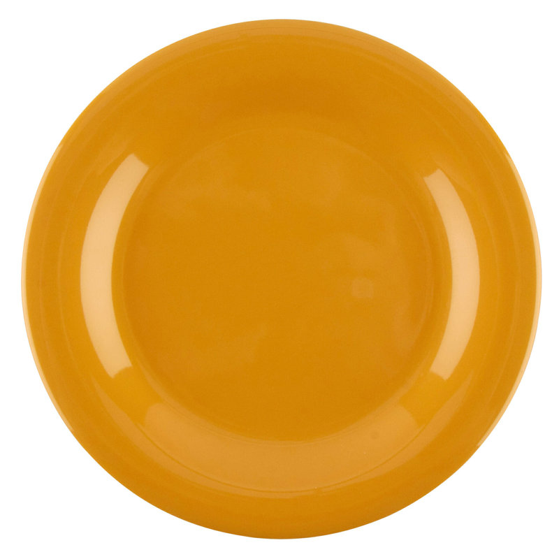  Assiette de présentation en mélamine 6,5 po, 12 pièces, Jaune