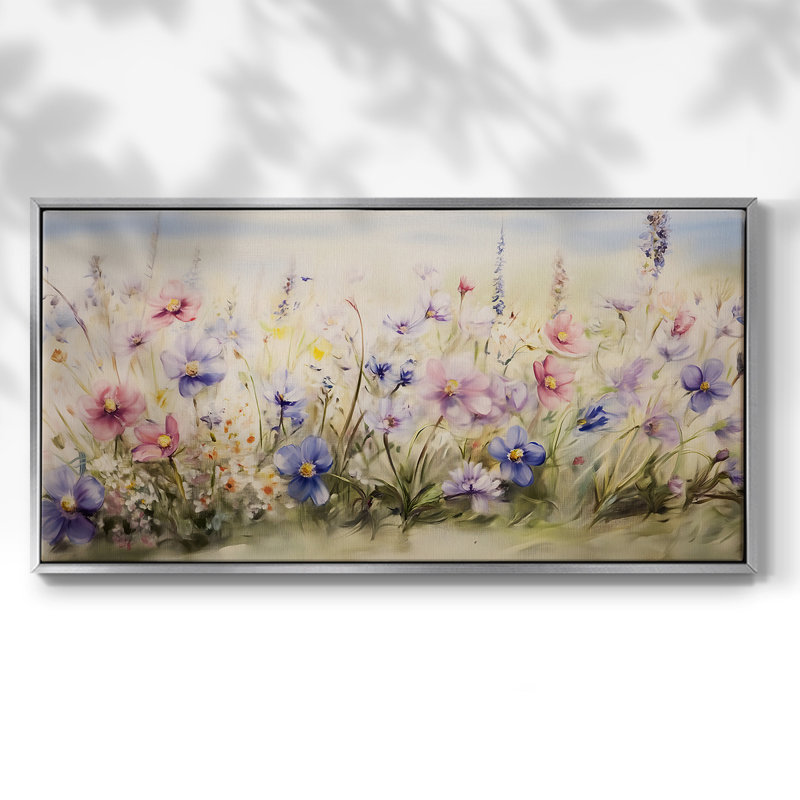 Botanical Series-CCXV III - Toile tendue avec châssis encadré - Prêt à être accroché, H 25 po x l 49 po, Noir