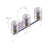 Nitya 24 in. 3-Light Farmhouse Dimmable Vanity Light in Matte Black & Oak with Clear Glass Shade