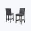 Tabourets de comptoir en tissu avec garniture cloutée Carliana, ensemble de 2-33396315-41667386