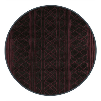 Machine Washable Trellis Brown Area Rug
