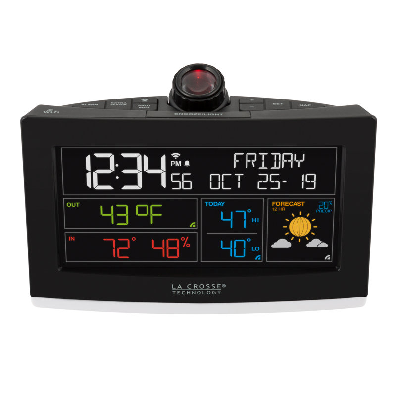 Digital WiFi Projection Alarm Clock