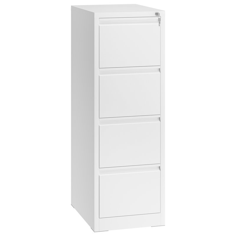 Cattalina 4 Drawer Filing Cabinet, White
