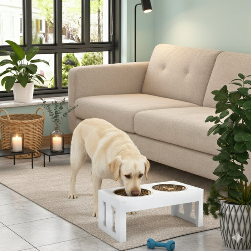 Station de repas surélevée, support surélevé pour bols pour chien, support pour bols pour animaux