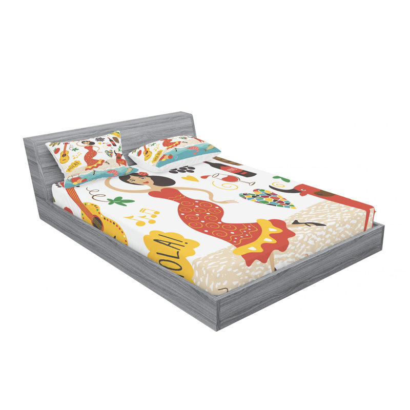 Microfiber Sheet Set, Full Sheet Set with Fitted Sheet