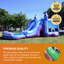 Combo toboggan aquatique JumpOrange Titastic Bastic pour enfants et adultes (avec souffleur)