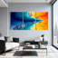 Nautique et plage Steampunk océan vagues ensemble d'art mécanique de 3 impressions sur toile-1938708849