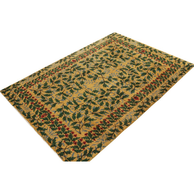 Pasha Wool Floral Area Rug