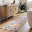 Traditional Rug, Bordered Floral Easy to Clean Rug For Living Room, Dining Room, Bedroom-987130543