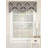Damore Damask Cotton Blend Scalloped 50'' W Window Valance in Ivory