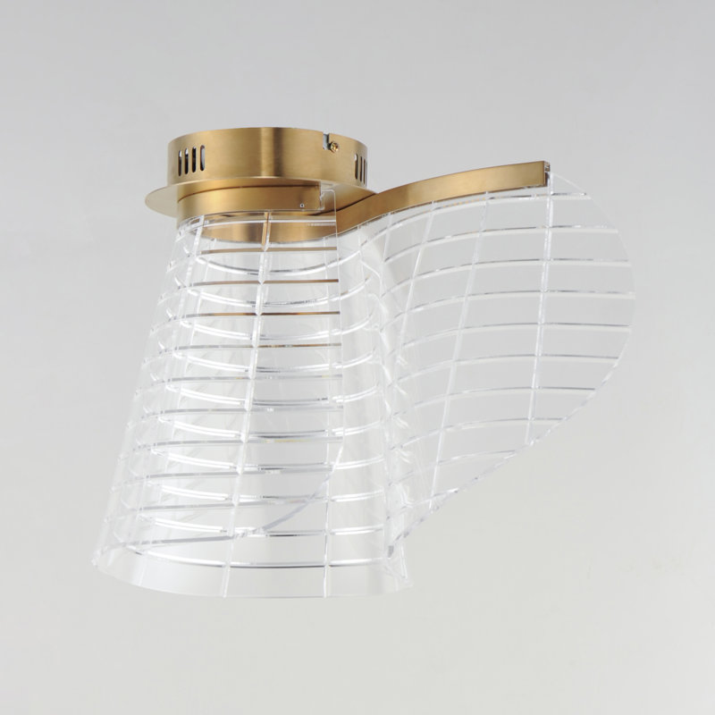 Cohlton-Flush Mount, Brushed Champagne