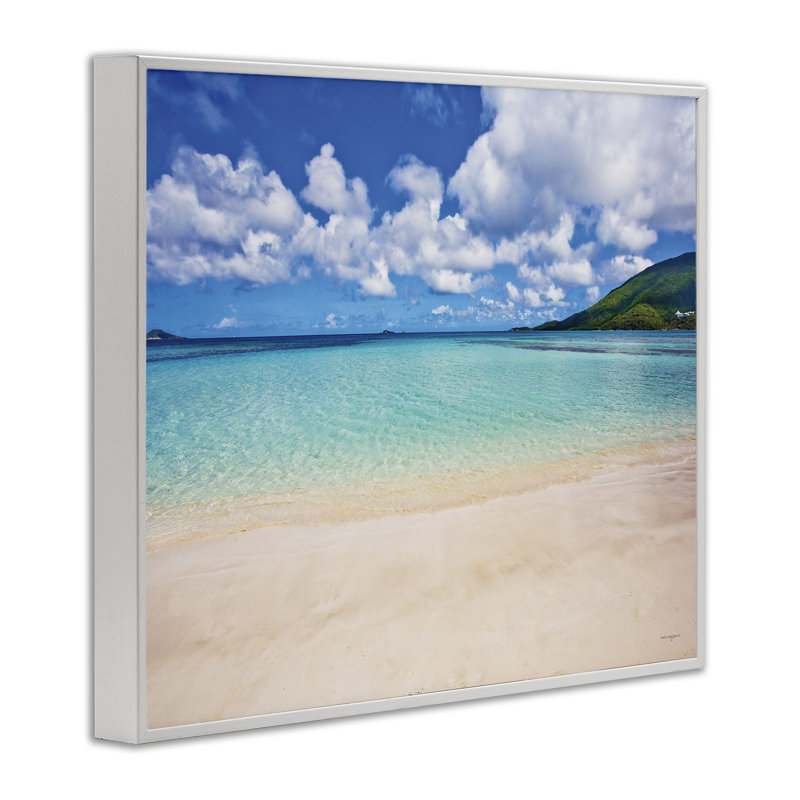 Giclée de paysage de la baie des Caraïbes, dessin de Seven Trees Design, H 11 po x l 14 po